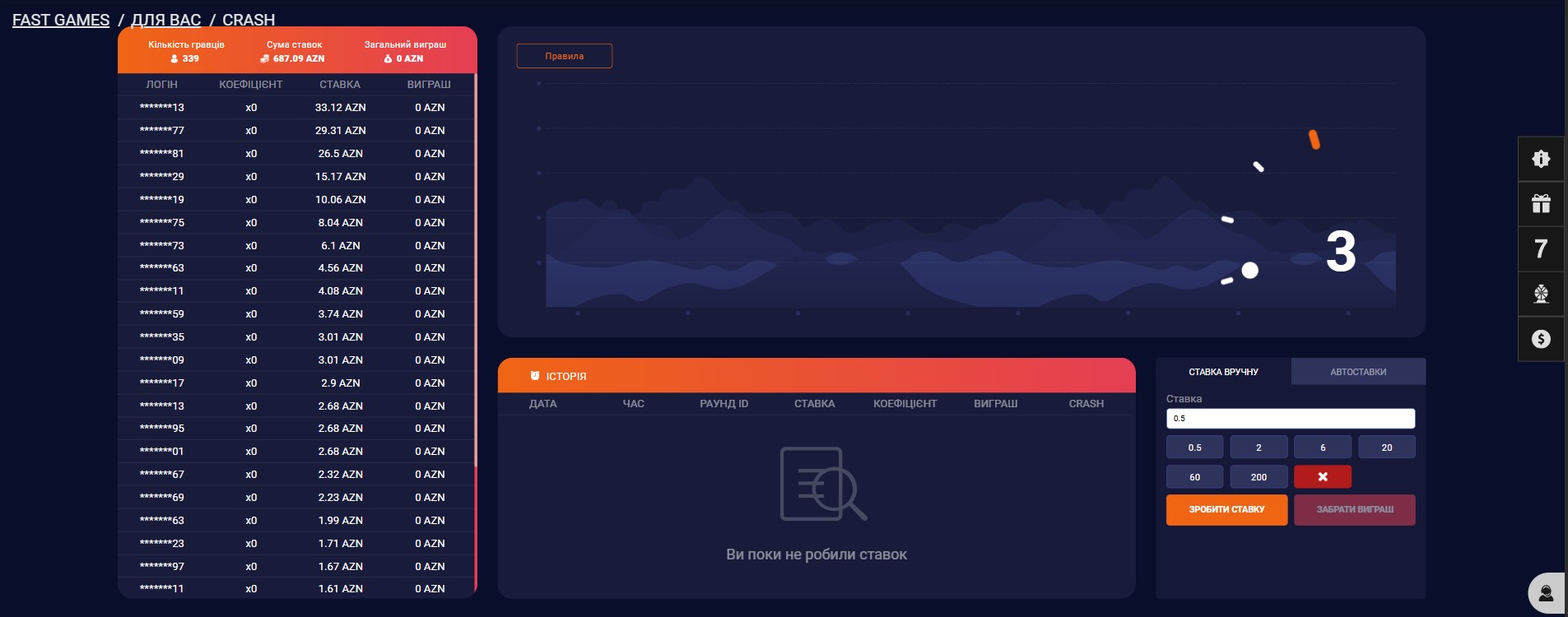 Сrash на гроші у БК Melbet