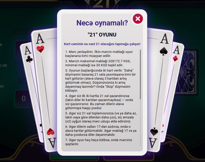 Melbet onlayn kazinosunda 21 oynayın